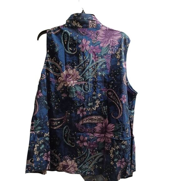 Lularoe Top Sleeveless Snap Closure Color Multi Size 3X - Picture 3 of 3